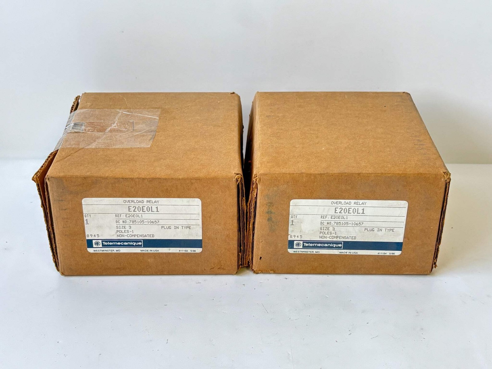 2PK Telemecanique E20F0L1 Solid-State Overload Relay, 600 V, 85–115 A