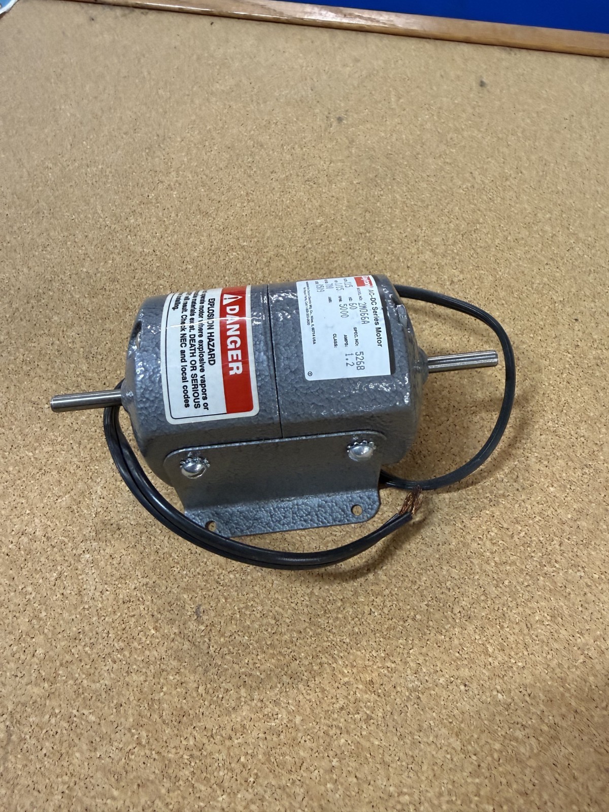 Dayton 2M066A Electric Motor (1/15 HP , 115volts, 5000RPM, CCW Rotation)USA MADE