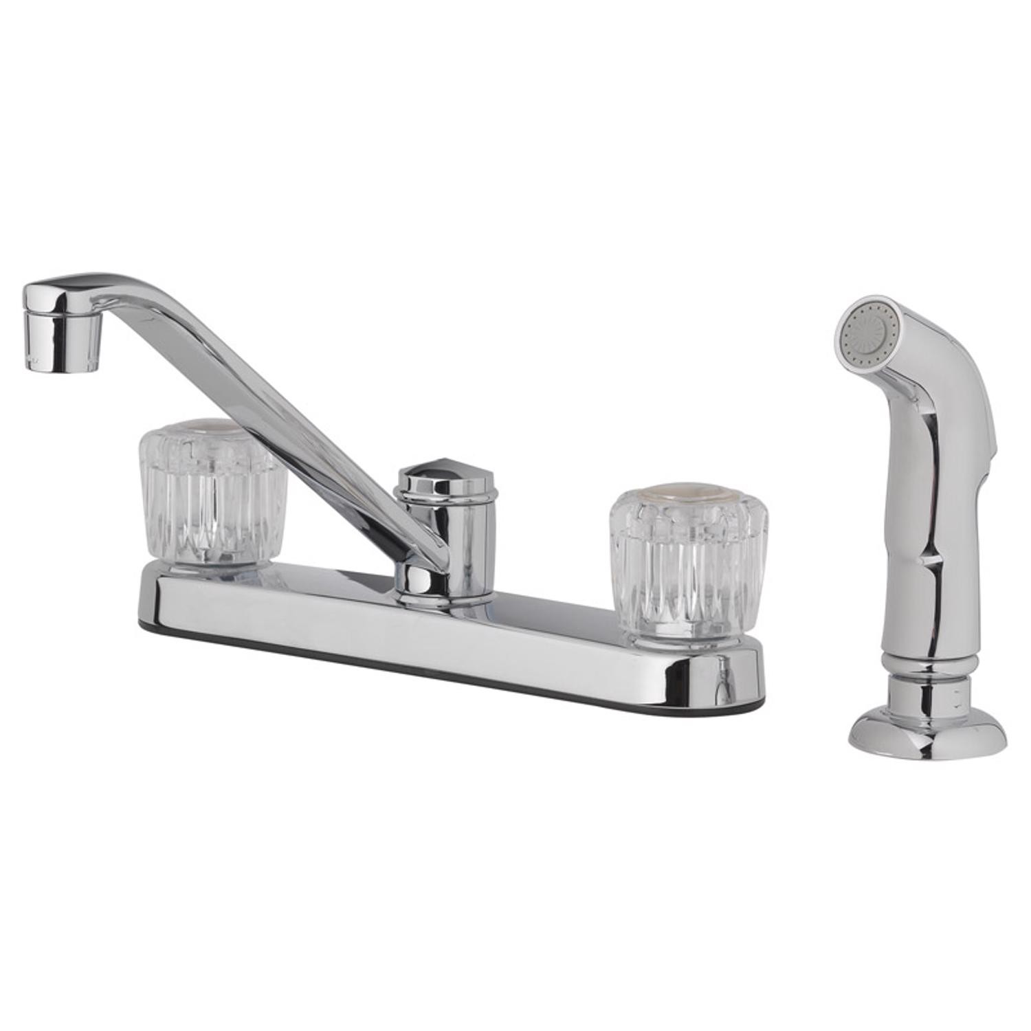 OakBrook 810N-D4101 Essentials 2-Handle Kitchen Faucet with Side Sprayer 1.8 GPM