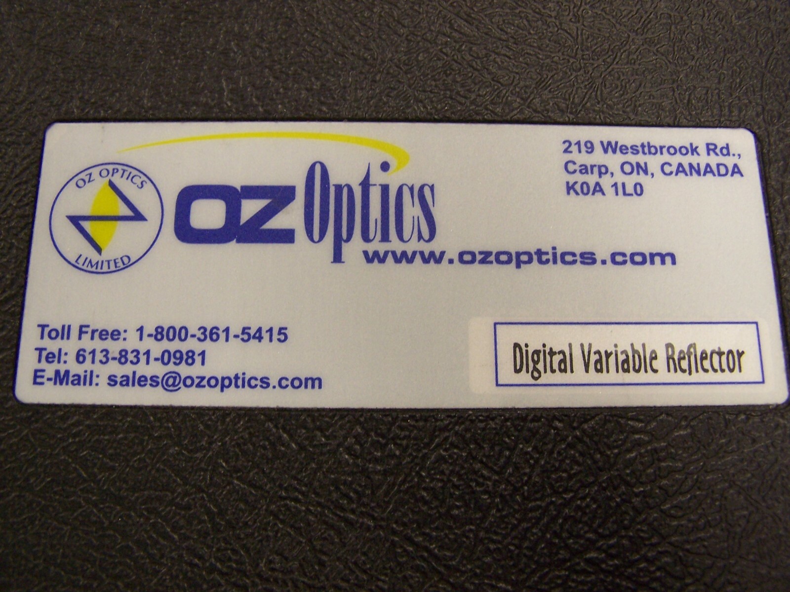 👀NEW OZ OPTICS SINGLEMODE DIGITAL VAR REFLECTOR DR-100-3A-1300/1550-9/125-S-60