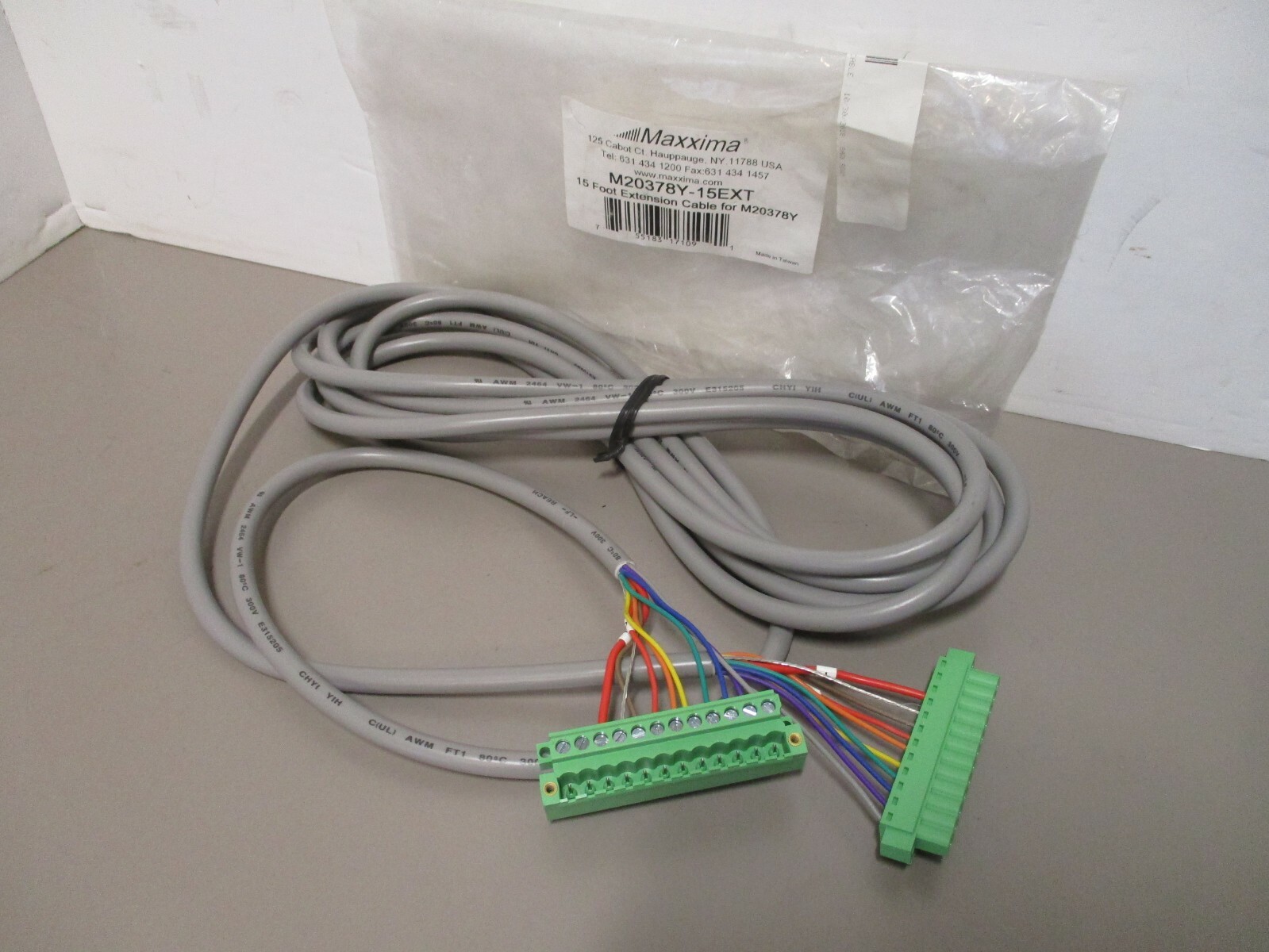 Maxxima M20378Y-15EXT Extension Cable 15ft for M20378Y TD Light Bar
