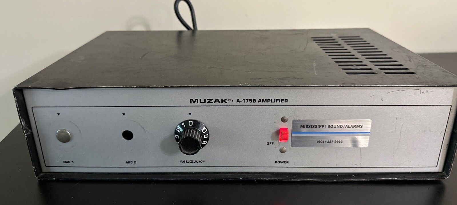 Vintage Muzak Solid State Mic Amplifier A-175B Microphone Audio Amp