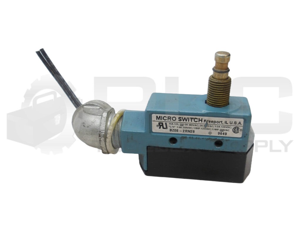 MICRO SWITCH BZE6-2RN28 LIMIT SWITCH 15A 480VAC 250VDC