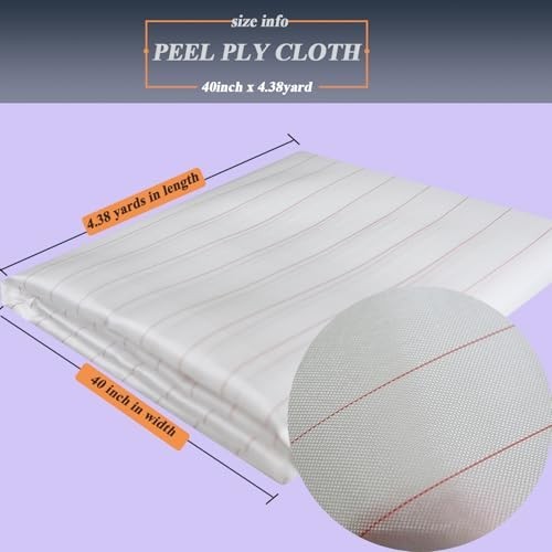 High Temp Release Cloth for Epoxy Resin & Gel Coat – Peel Ply Fabric 40″x4.38yd