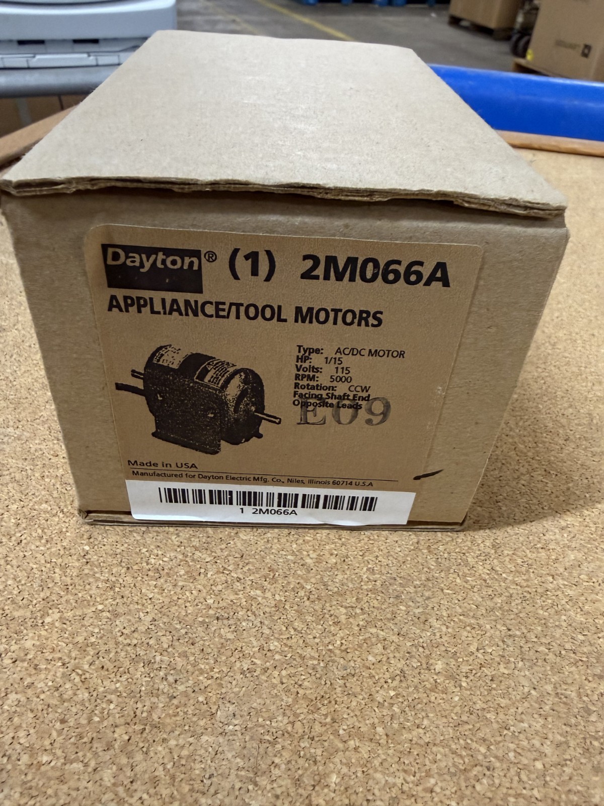 Dayton 2M066A Electric Motor (1/15 HP , 115volts, 5000RPM, CCW Rotation)USA MADE