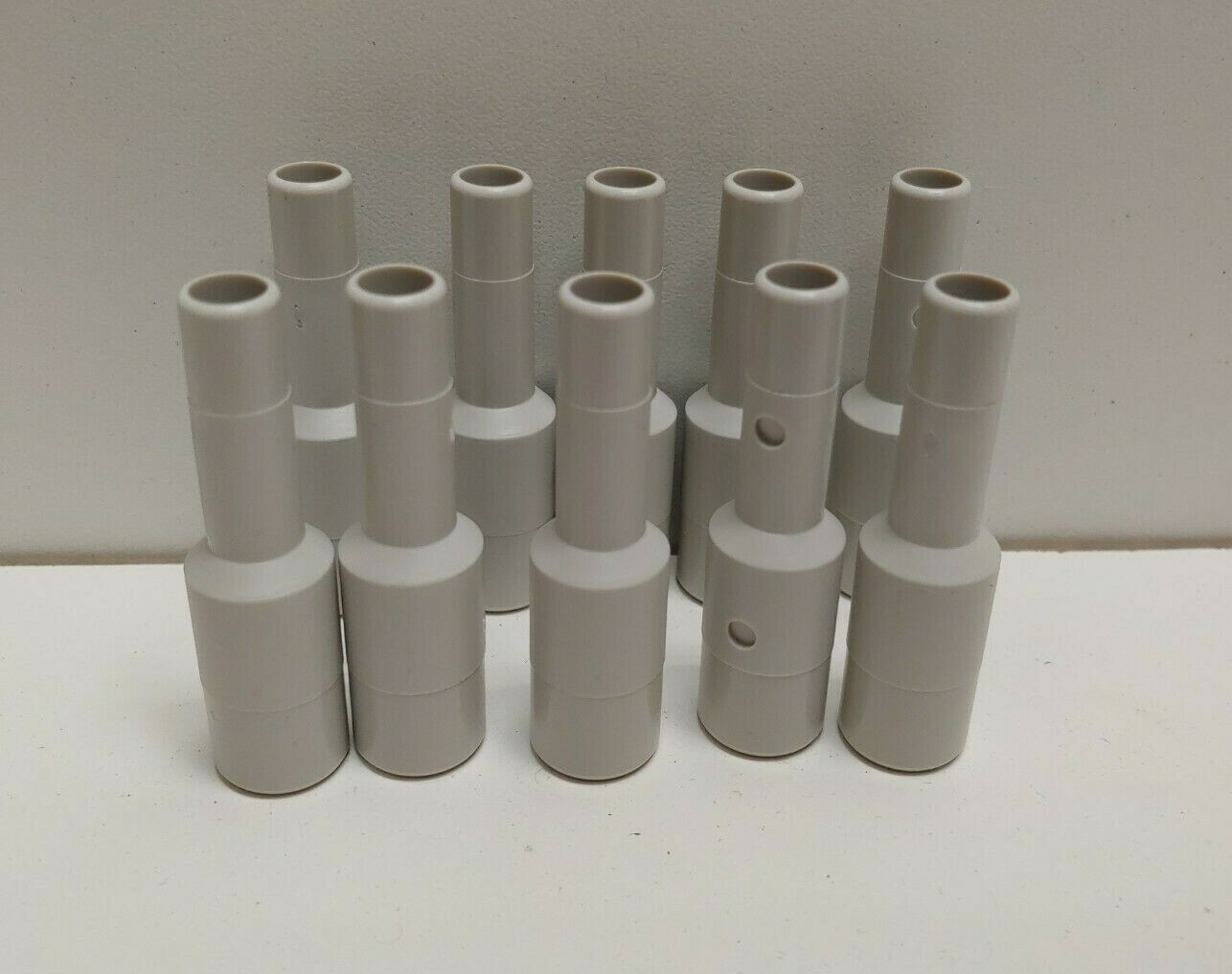 LOT OF (10) NEW OLD STOCK! SMC 1/2″-5/16″ 1-TOUCH PNEUMATIC FITTINGS KQ2N09-13