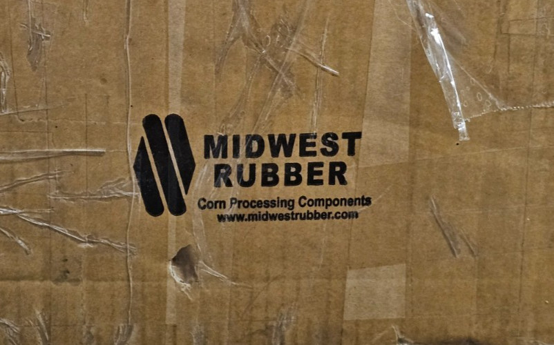 (QTY 2) Midwest Rubber L65N90-12NB150 HR-0449 12″, Left, Rubber Husker Rolls