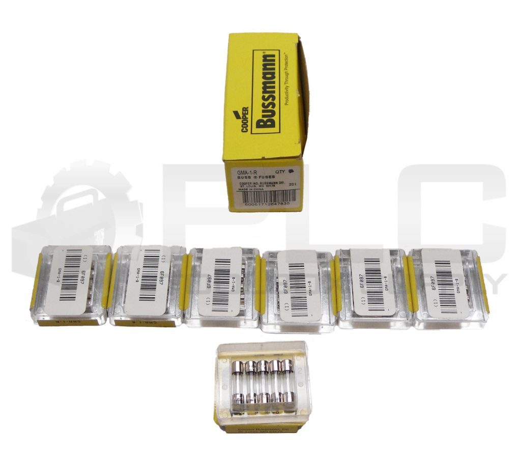 NEW BOX OF 35 COOPER BUSSMAN GMA-1-R GLASS FUSE 35A 250VAC