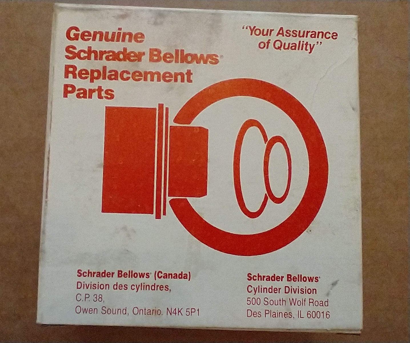 SCHRADER BELLOWS A63213206 SEAL KIT