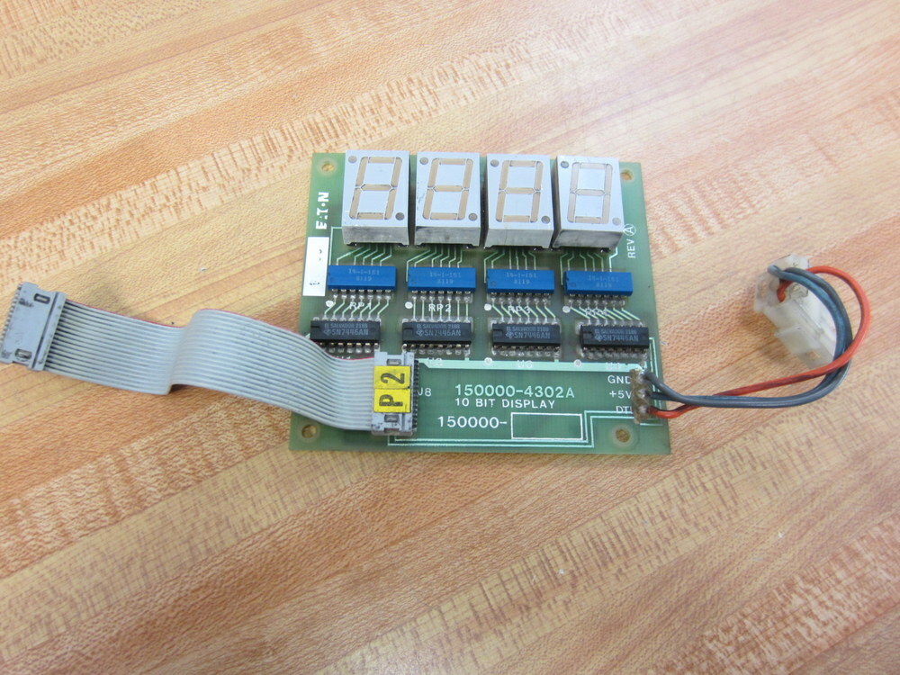 Eaton 150000-4302A Board W/10-Bit Display 1500004302A W/Ribbon Cable