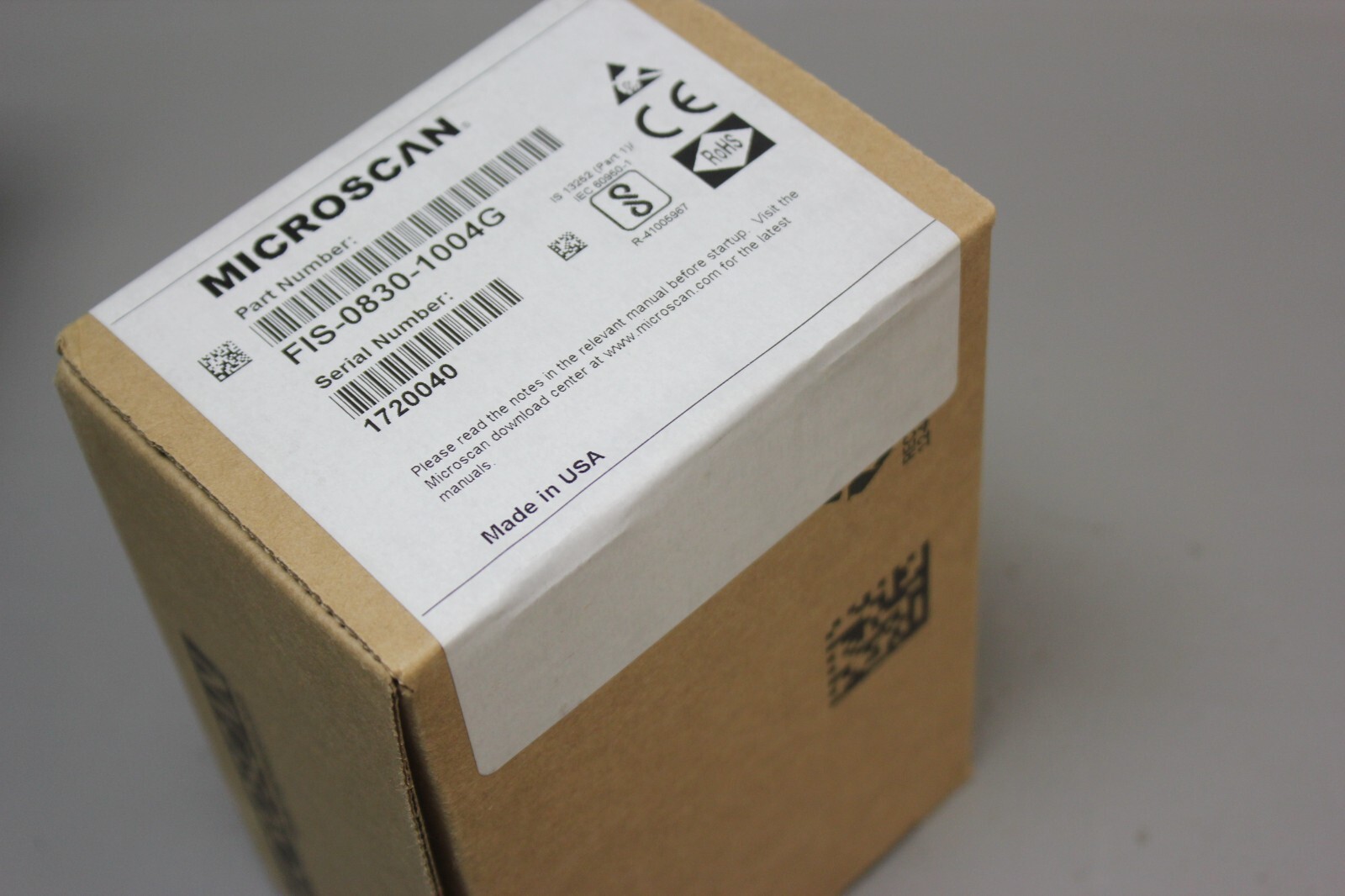 NEW MICROSCAN LASER BARCODE SCANNER QX-830 & FIS-0830-1004G