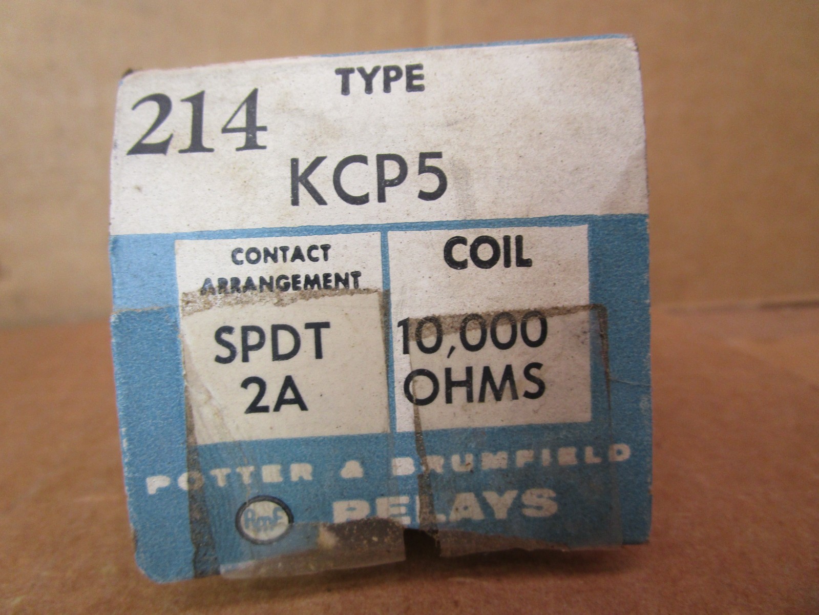 New Open Box Lot of 2 Pcs Potter & Brumfield 214 Type KCP5 Relay 51562LR