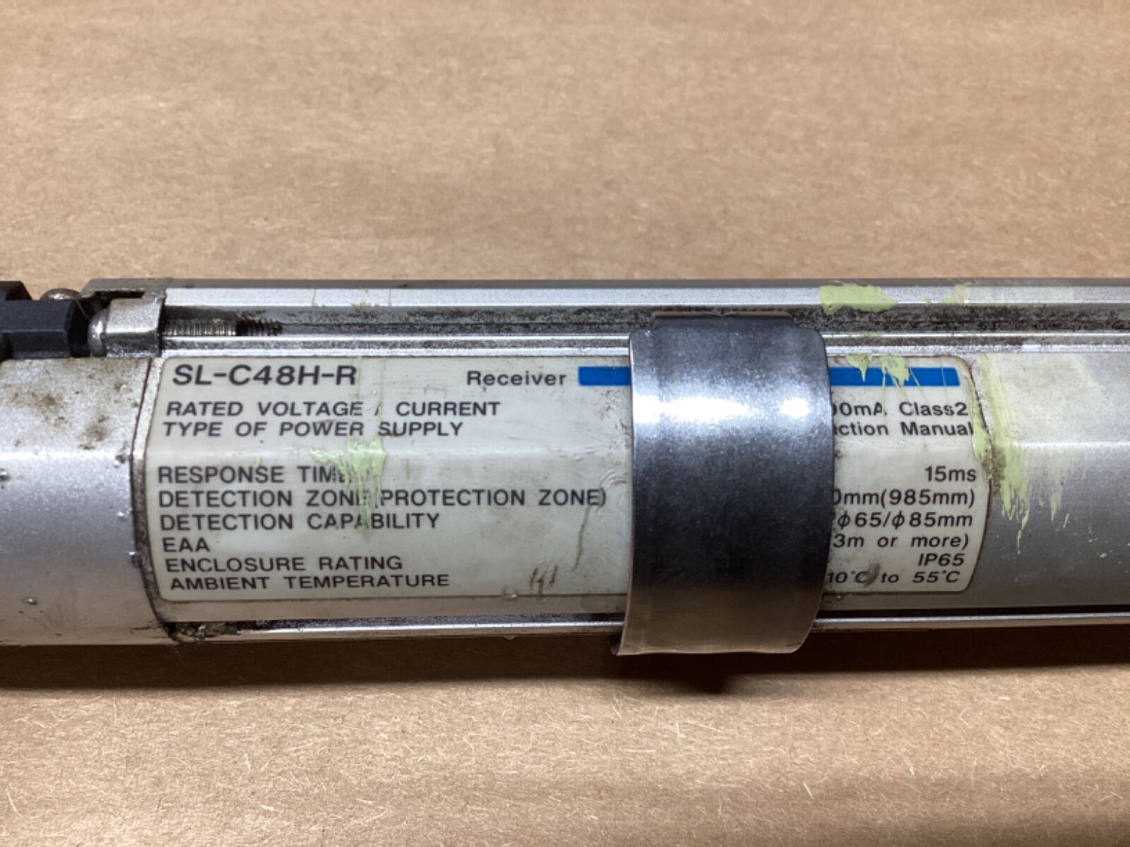 KEYENCE SL-C48H-R RECEIVER SAFETY LIGHT CURTAIN #117G66PR7