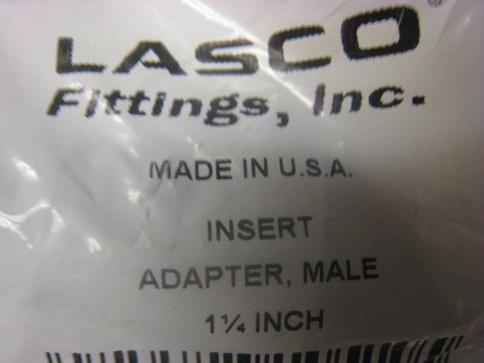 4 -LASCO 1- 1/4-inch x 1- 1/4-inch Schedule 80 PVC Insert/MPT ADAPTER 22541 USA