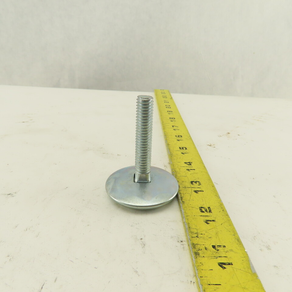 J.W. Winco SN 974 1.75-3/8X16 Rattle Mounts Leveling Feet Steel Threaded Stud