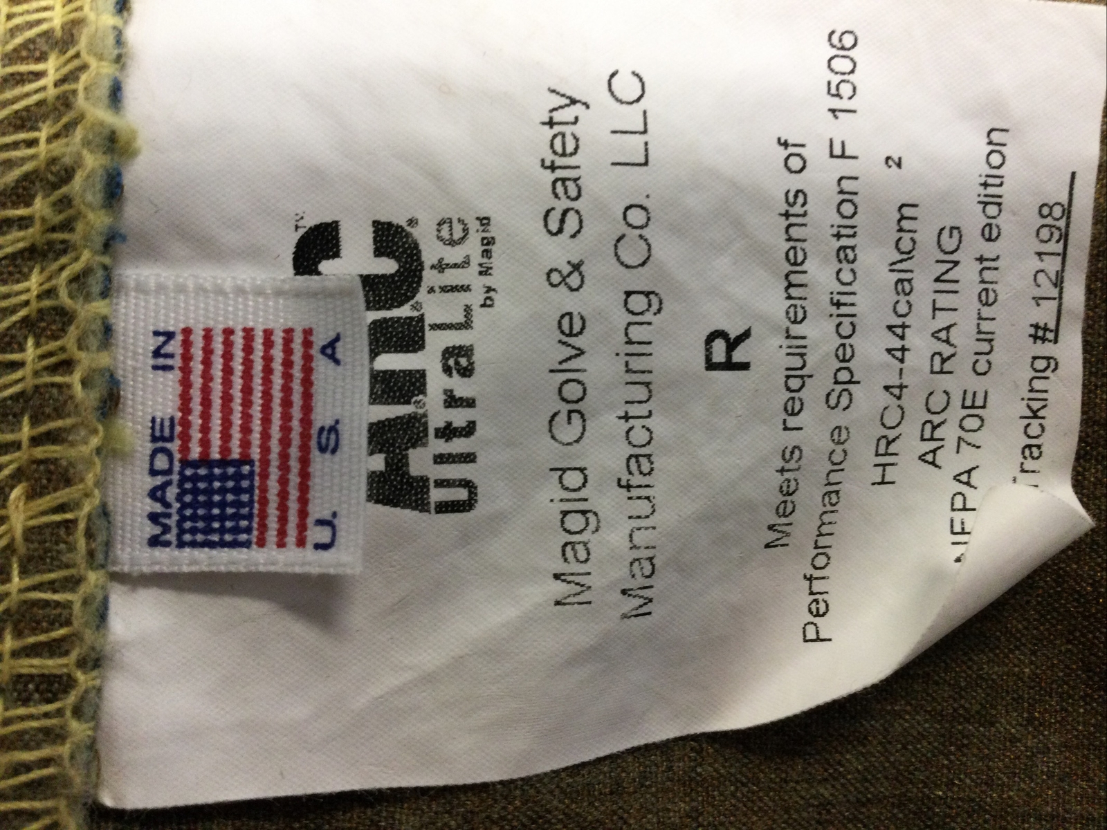 CHICAGO ARC PROTECTIVE FLASH GEAR CPA 44 NFPA 70E ATPV, RI 4 W/O MASK,FREE SHIP
