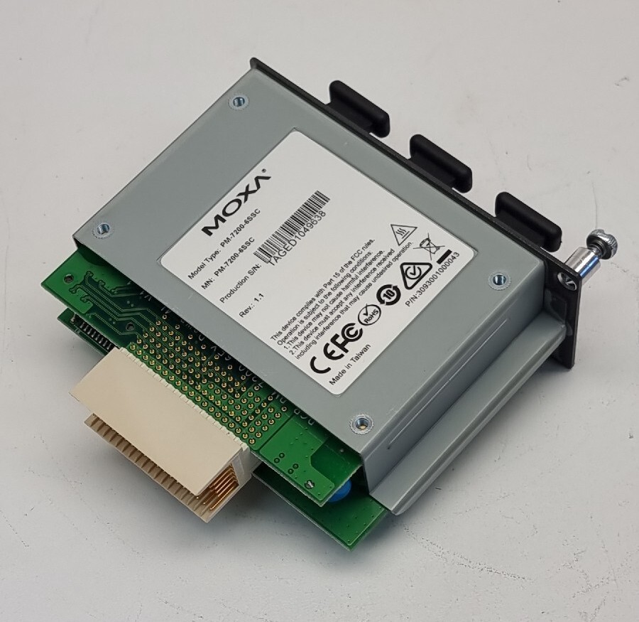 Moxa PM-7200-6SSC V1.1 Fast Ethernet Module with 6 100BaseFX single-mode ports