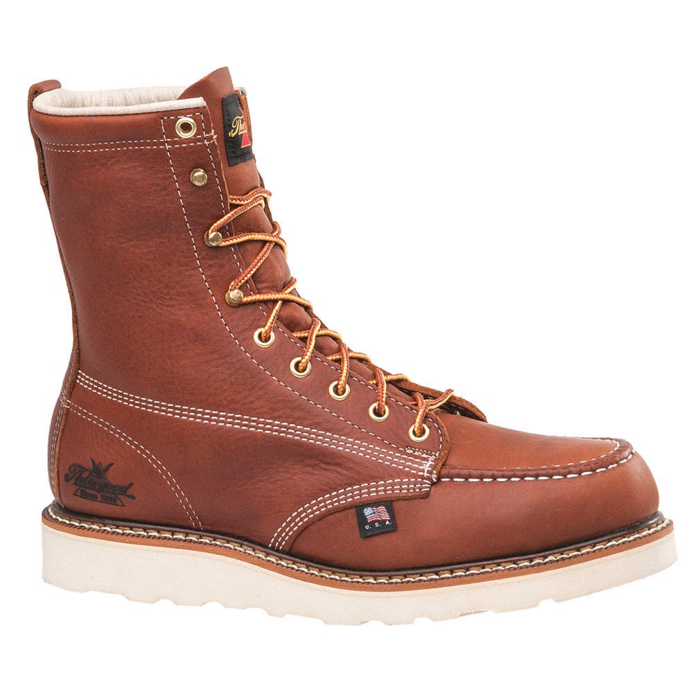 THOROGOOD SHOES 804-4208 85D 8-Inch Work Boot,D,8 1/2,Brown,PR 45HV53