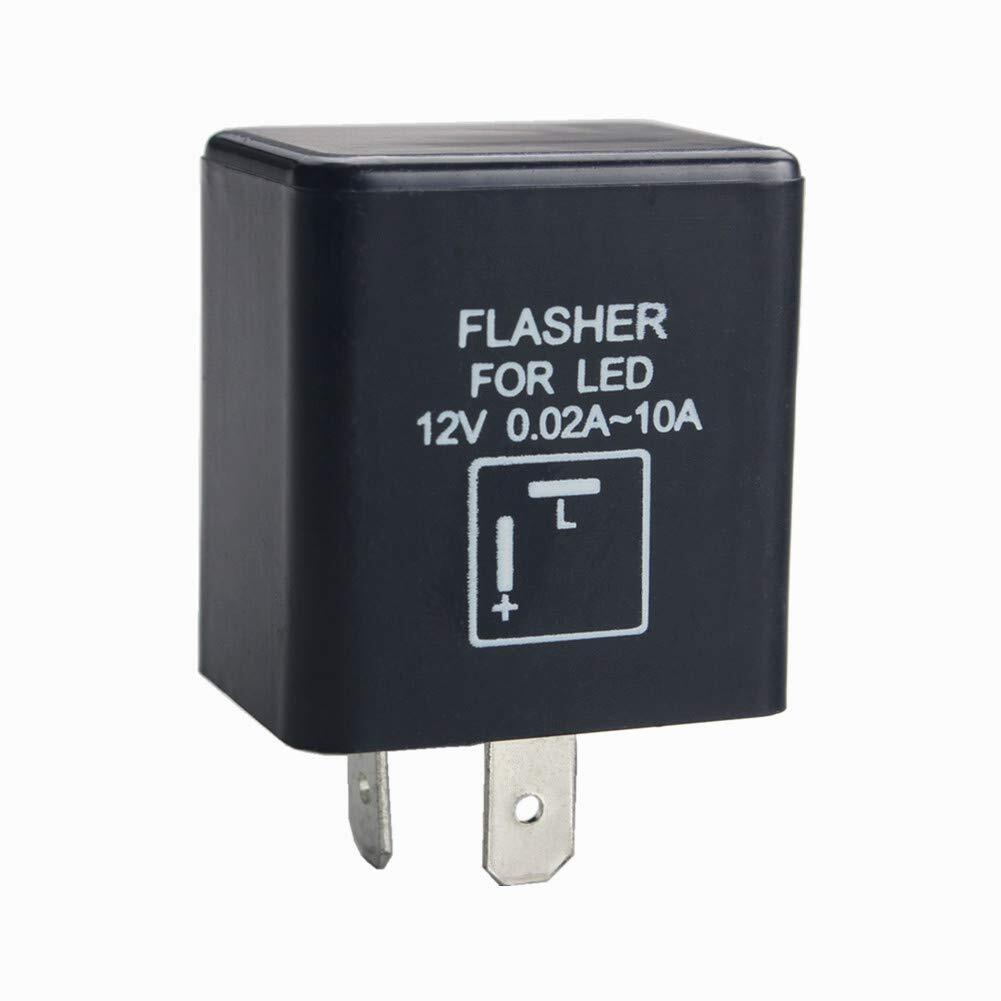 12v 0.02a10a 2pin Cf12 Automatic Electronic Led Flasher Relay Fix For Turn Signa