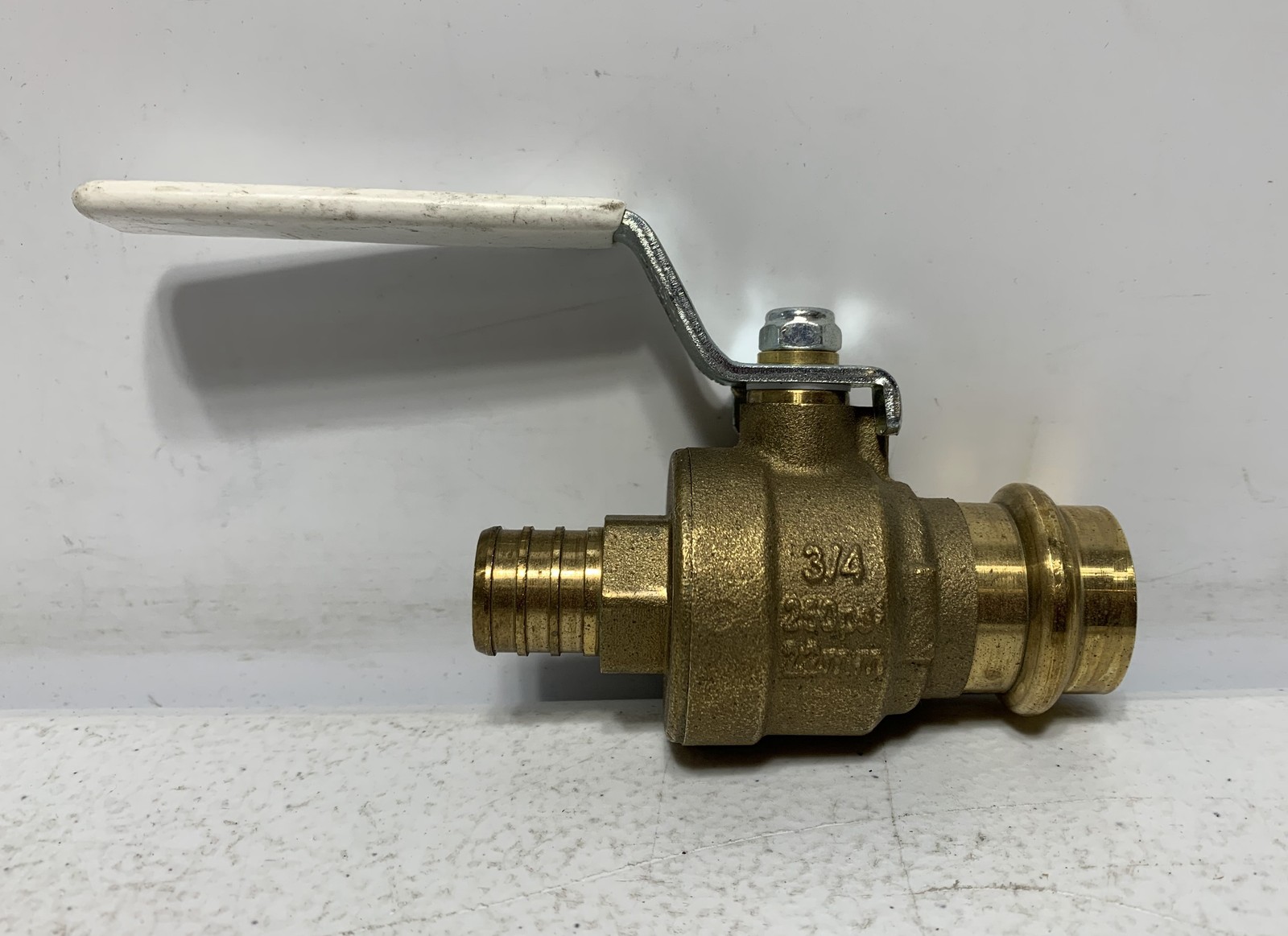 CIM 3/4″ Crimp x Crimp Brass Ball Valve ProPress
