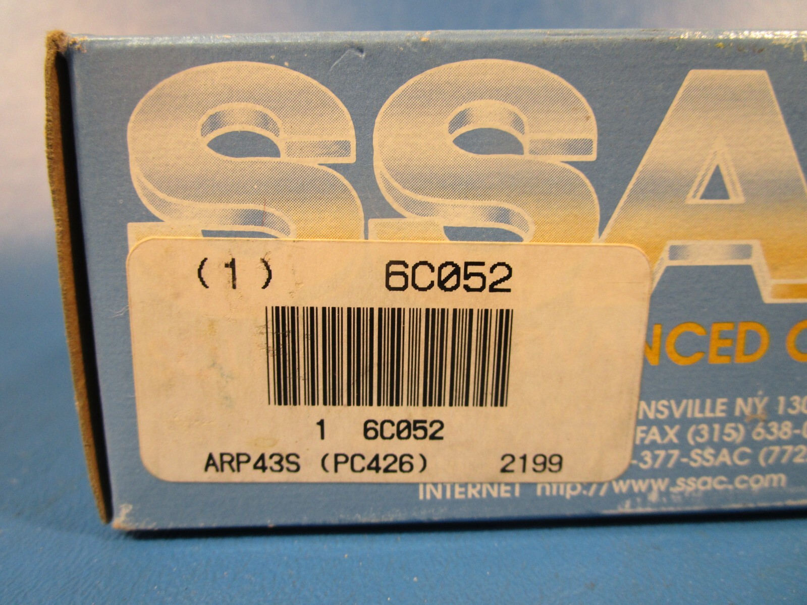 SSAC PLM6405 2494, 6C052, THREE PHASE LINE MONITOR, 8 PIN 2494, 6C052