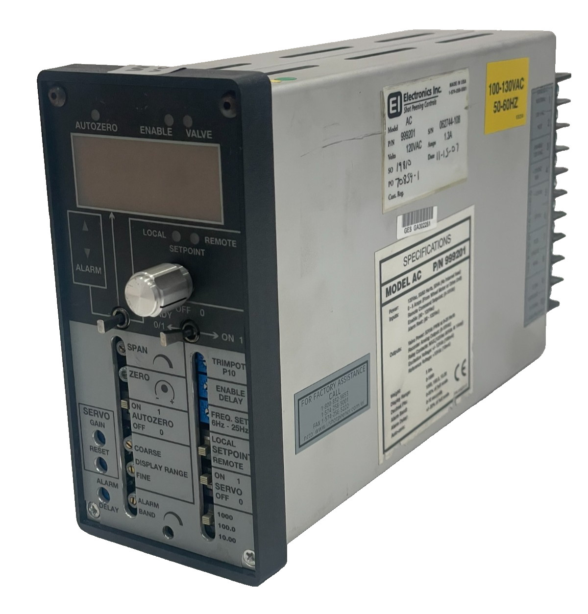 REPAIRED ELECTRONICS INC. 999201 AC CONTROLLER 120VAC 1.3A