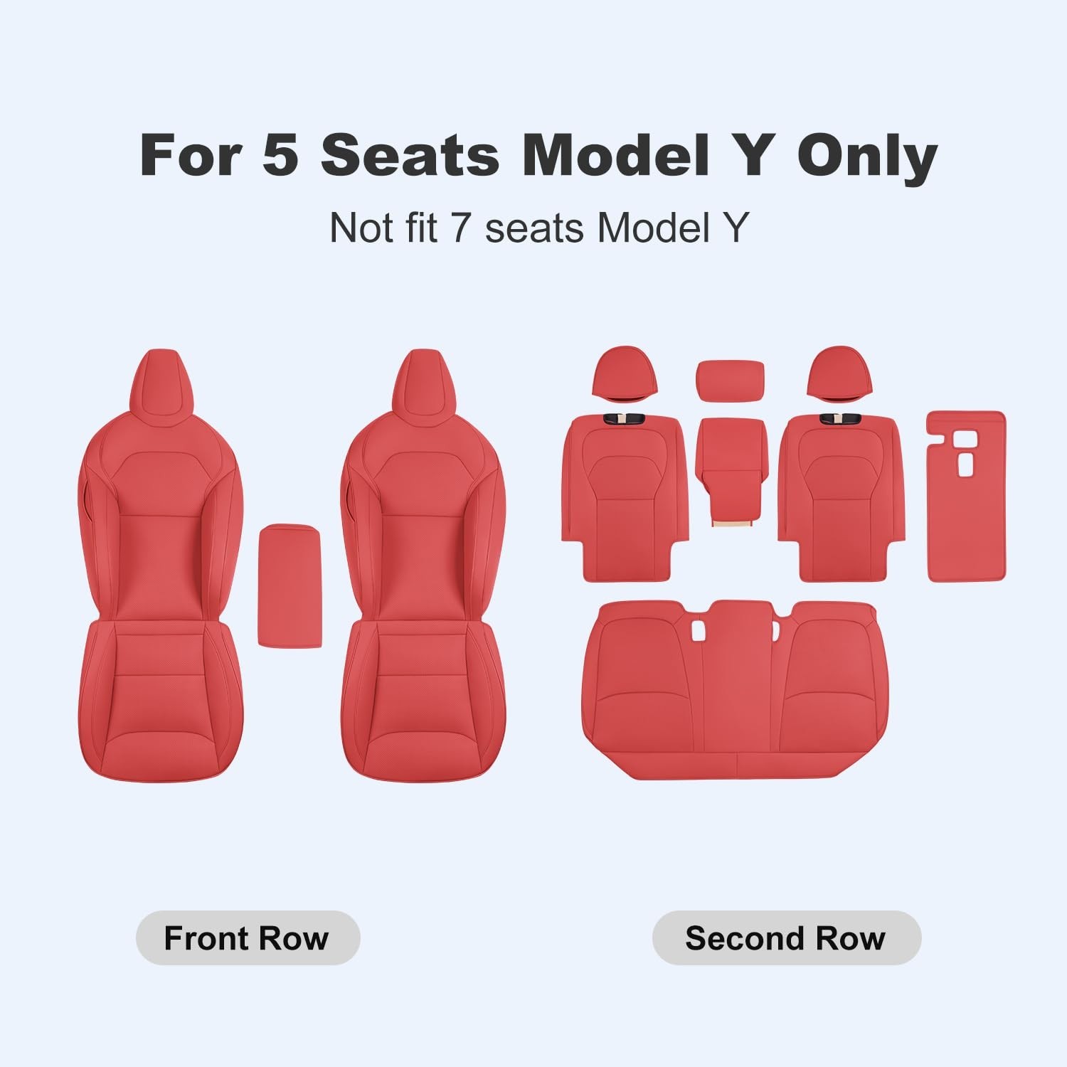Car Seat Covers for New 2025-2026 Tesla Model Y Juniper Nappa Leather Car Int…