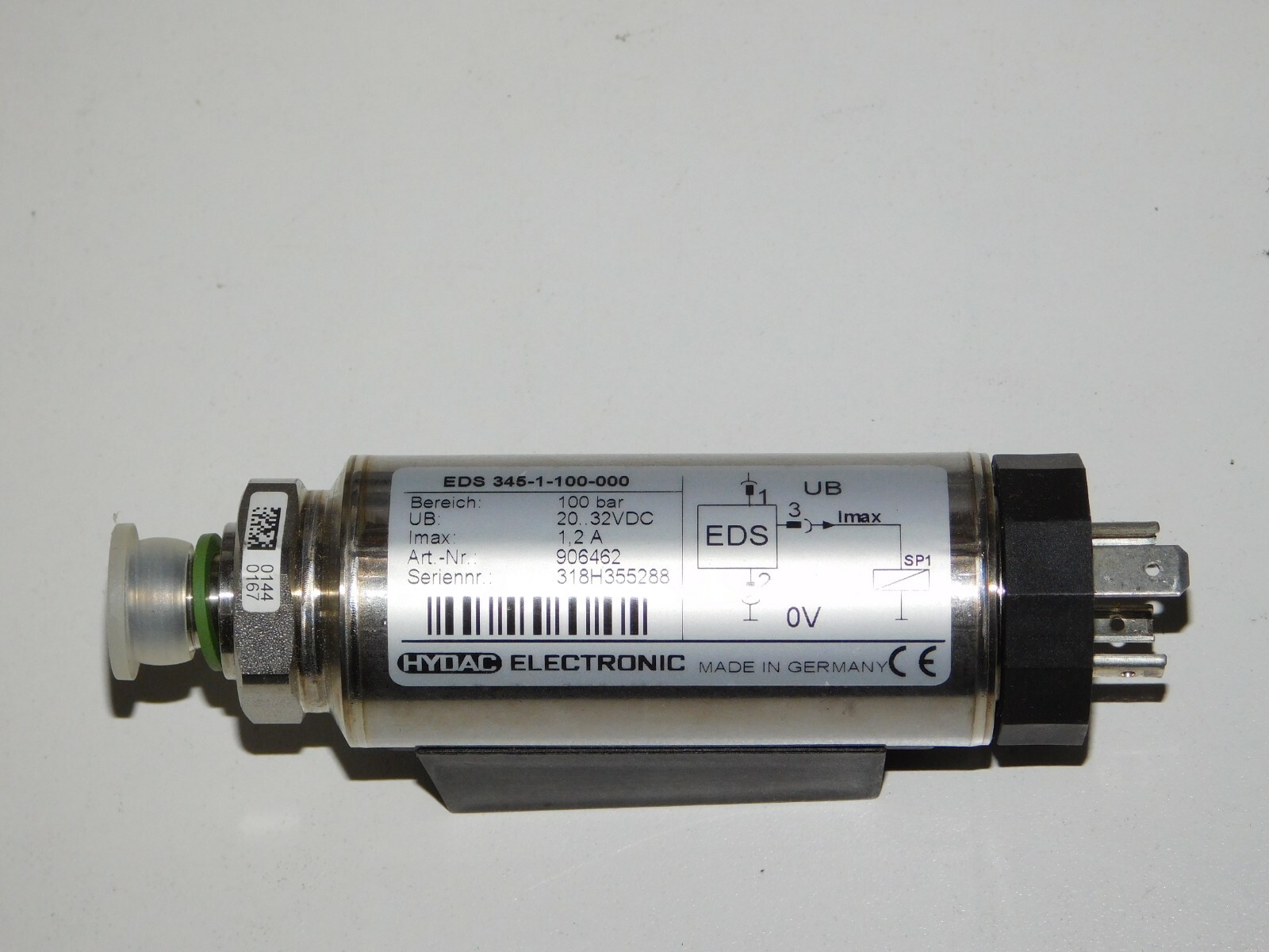 New Hydac 345-1-250-000 Electronic Pressure Switch Sensor Industrial Unit in Box