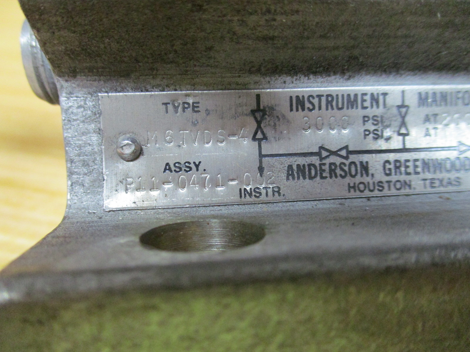 Anderson Greenwood M6TVDS-4 Intrument Manifold P11-0471-002