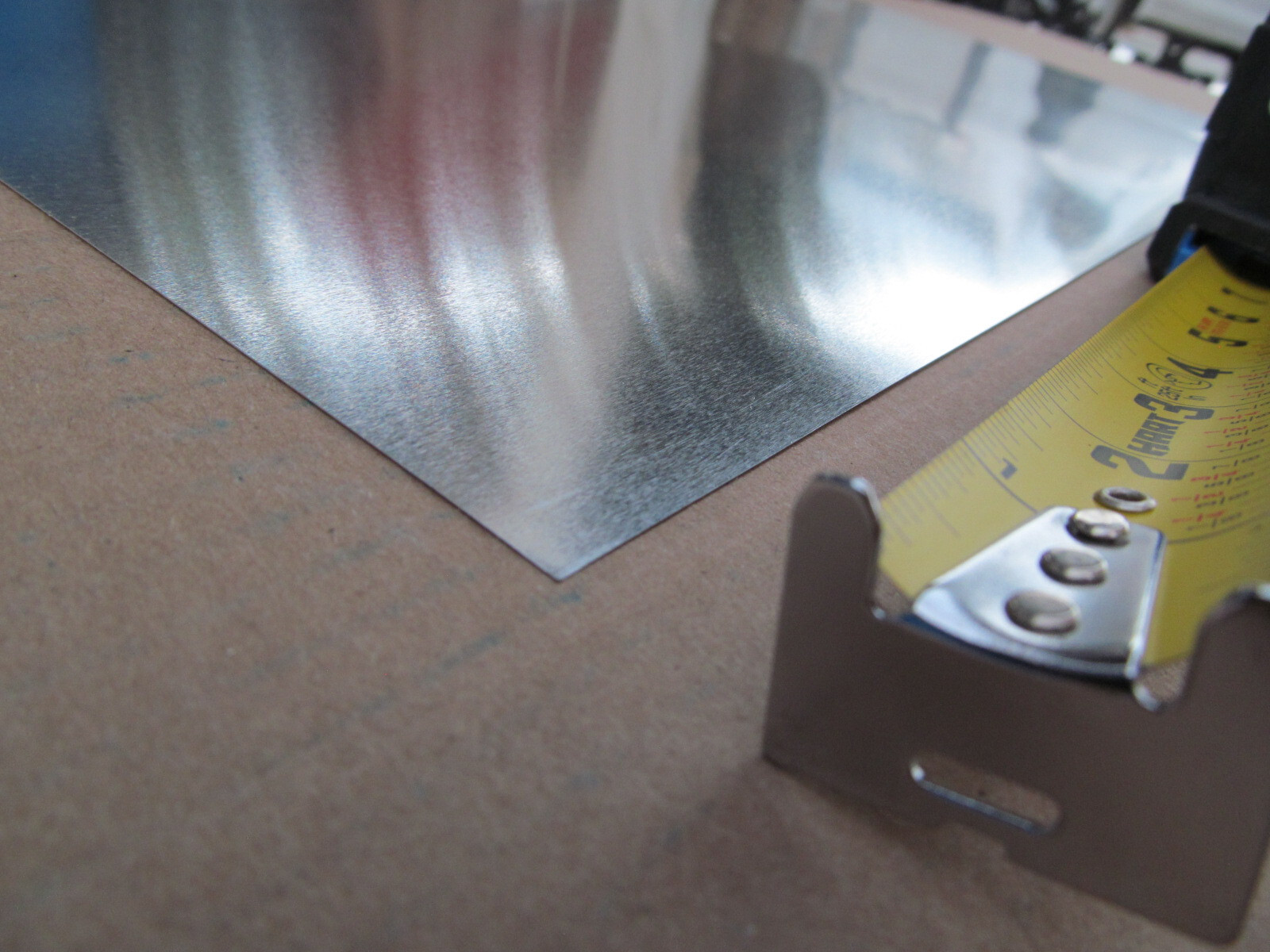 0.15mm thick aluminum sheet metal panel 18″x12″
