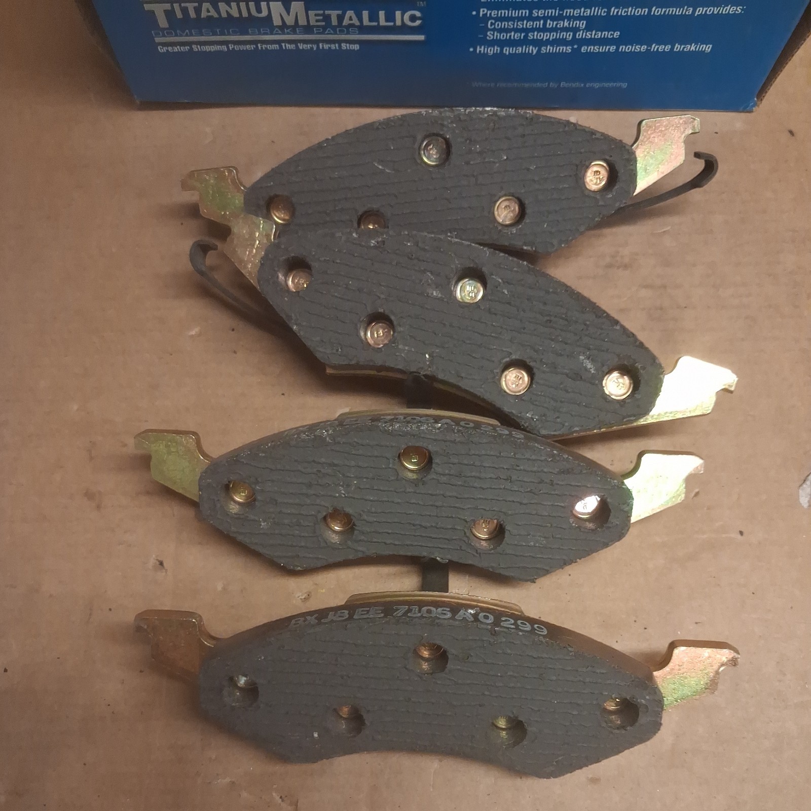 front metalic Brake Pads Bendix MkD257 84-91Ford Escort, 84-94 Tempo, Mercury