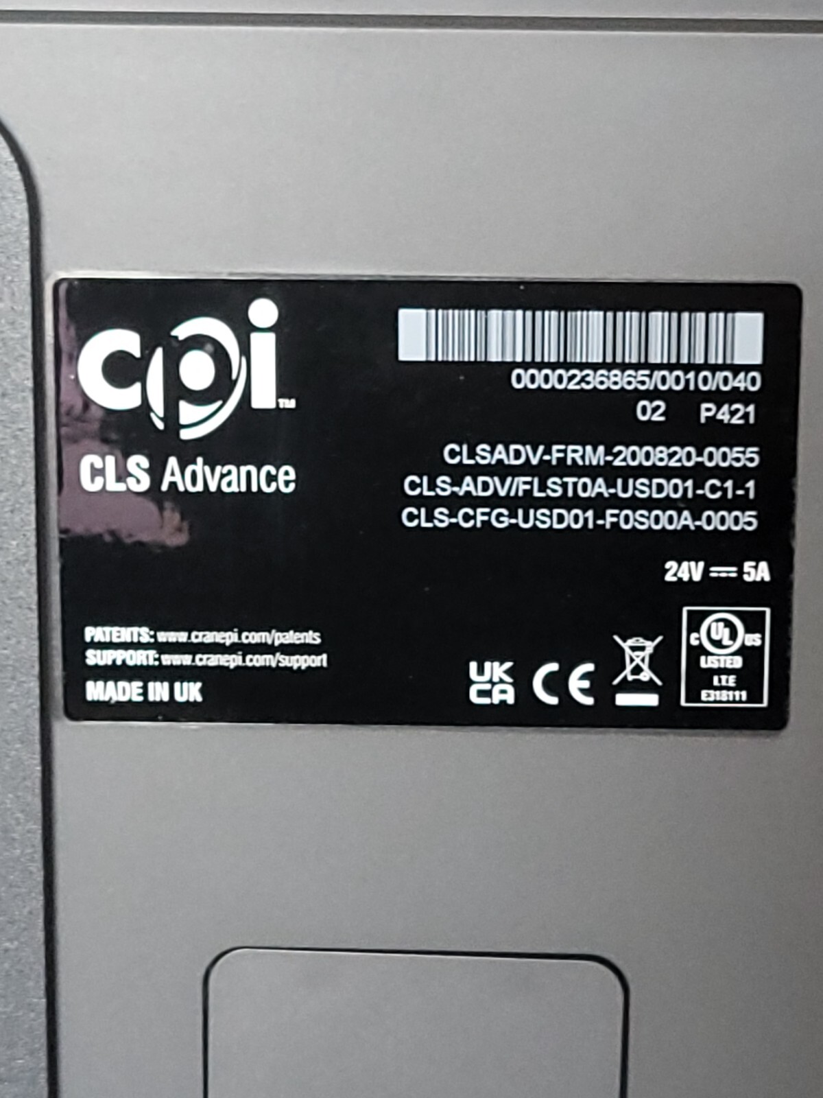 CPI Paypod Embedded E24I Cash Processor