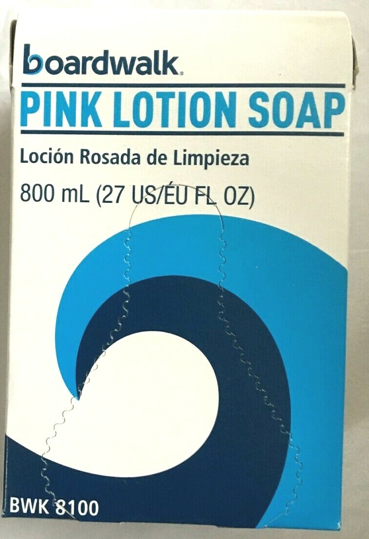 Boardwalk Mild Cleansing Pink Liquid Lotion Soap 27 Oz Lot of 12 BWK 8100 NIB