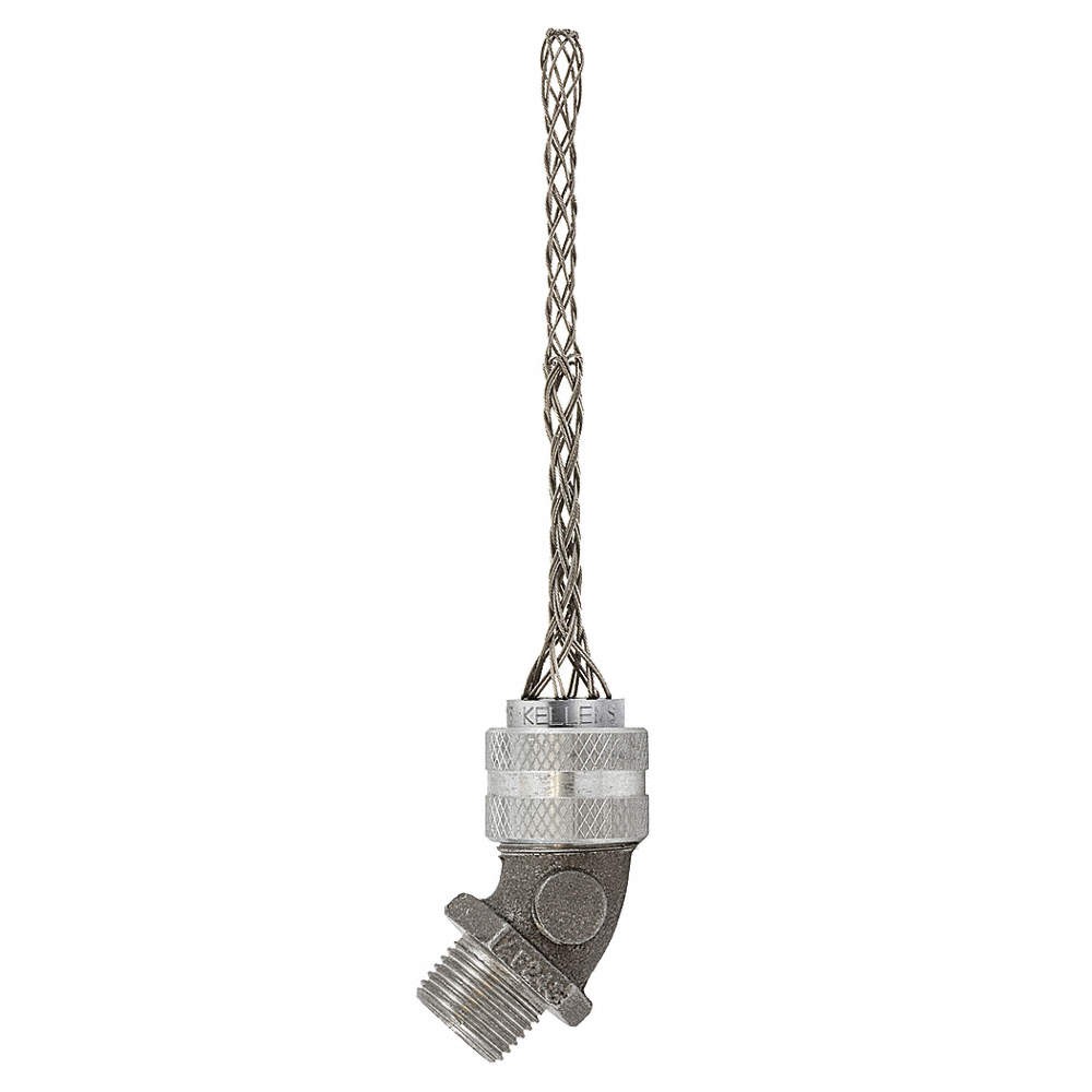HUBBELL WIRING DEVICE-KELLEMS 074011049 Connector,Alum,L – Strain Relief 4.38in