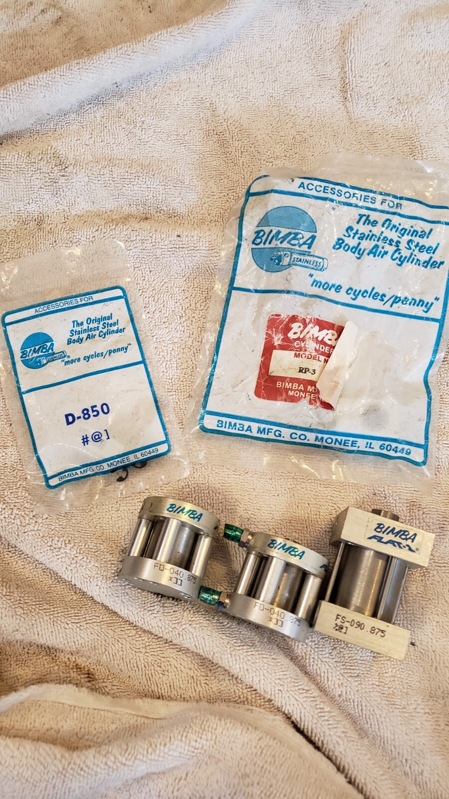 NEW LOT Bimba FLAT-1 Pneumatic Cylinder Rod Pivot # FO-040.875 FS-090.875 RP-3
