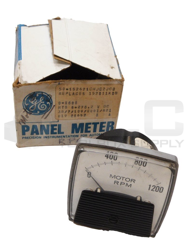 NEW GENERAL ELECTRIC 50-152621CHJC2JCD PANEL METER 0-1200RPM *READ*