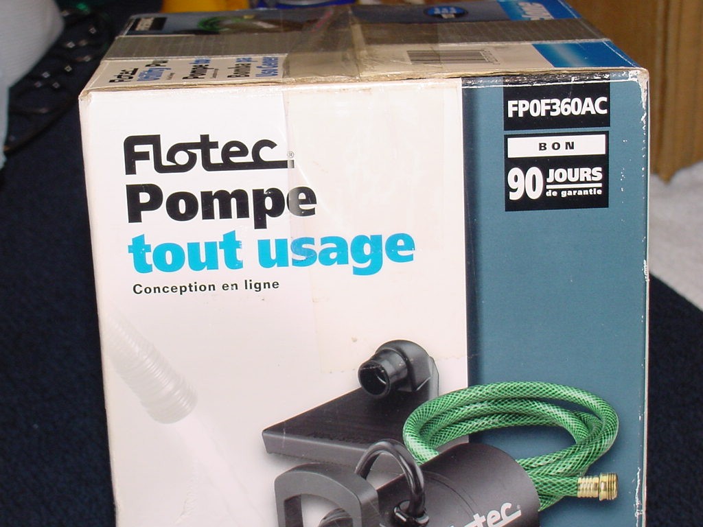 Flotec FP0F360AC Compact, 1/12 HP Multipurpose Utility Pump, 115/60 New Open Box