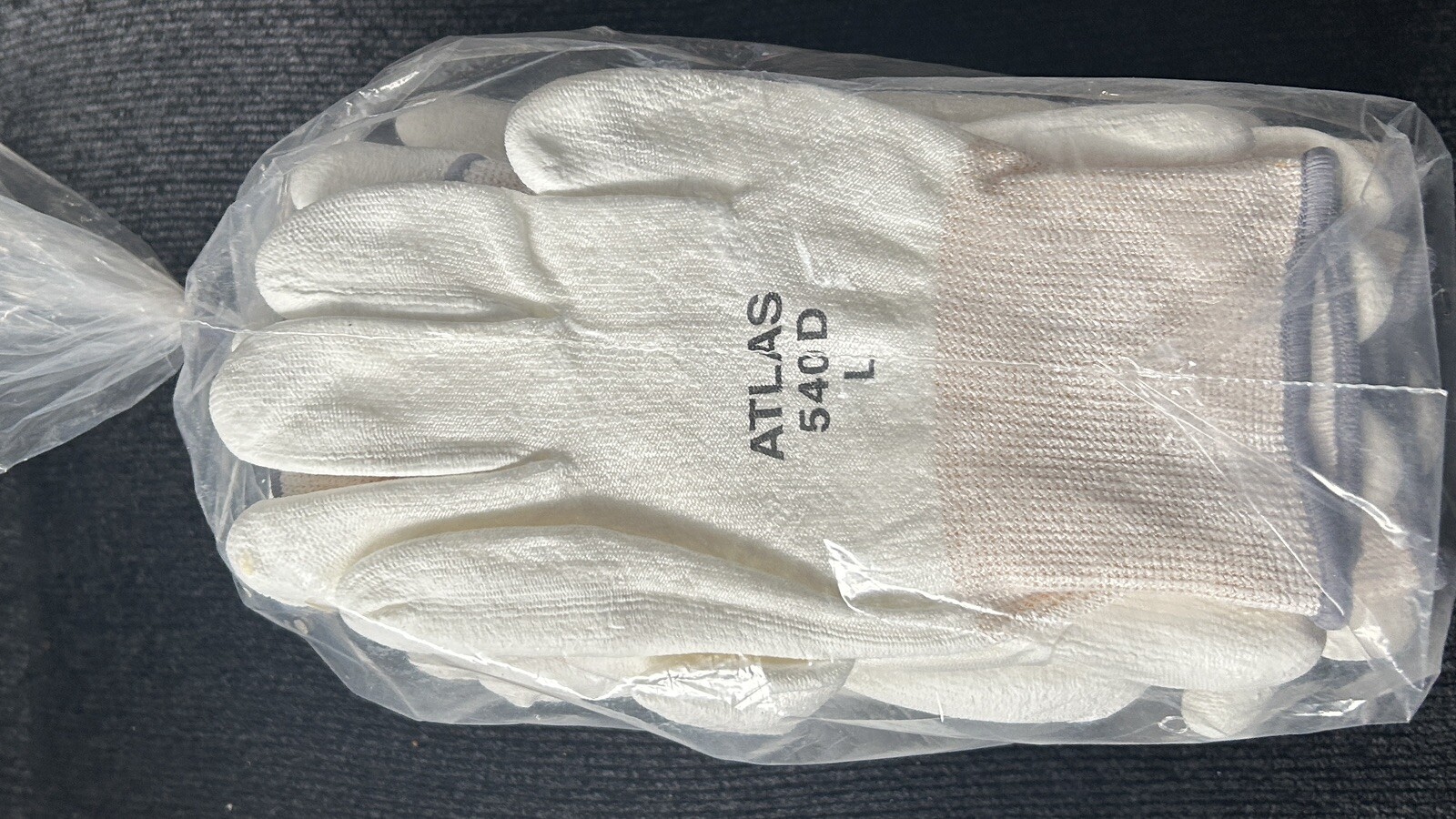 Atlas 540 Gloves, 12-Pack, Size Large, HPPE Polyurethane Cut-Resistant, Work..