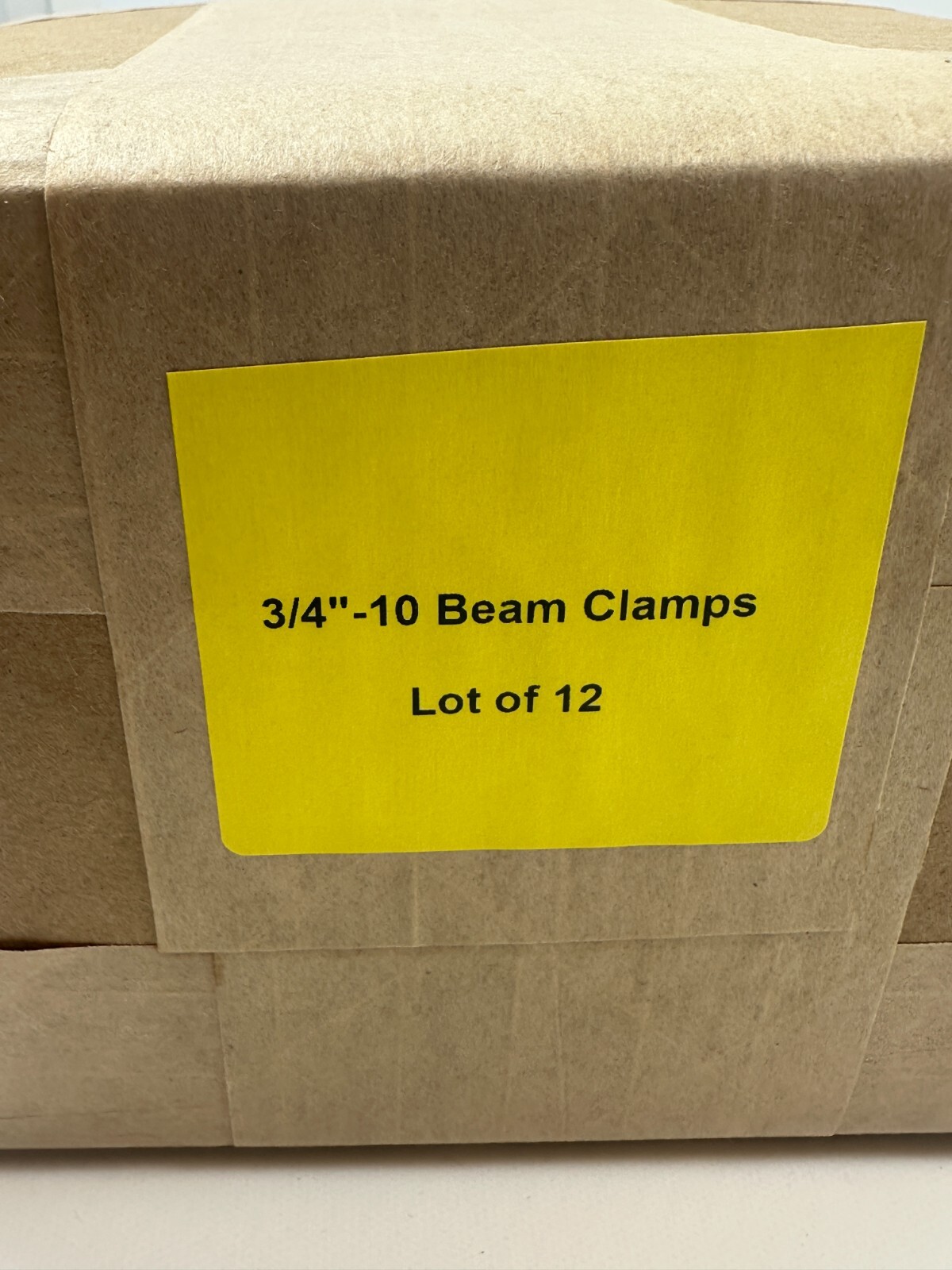 3/4″ CHN E62 3/4-10 Beam Clamps Electro Galvanized 7/8″ Opening (Lot of 12) NEW