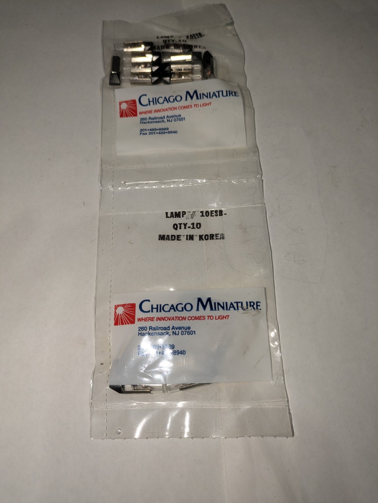 CHICAGO MINIATURE 10ESB ..10/pk