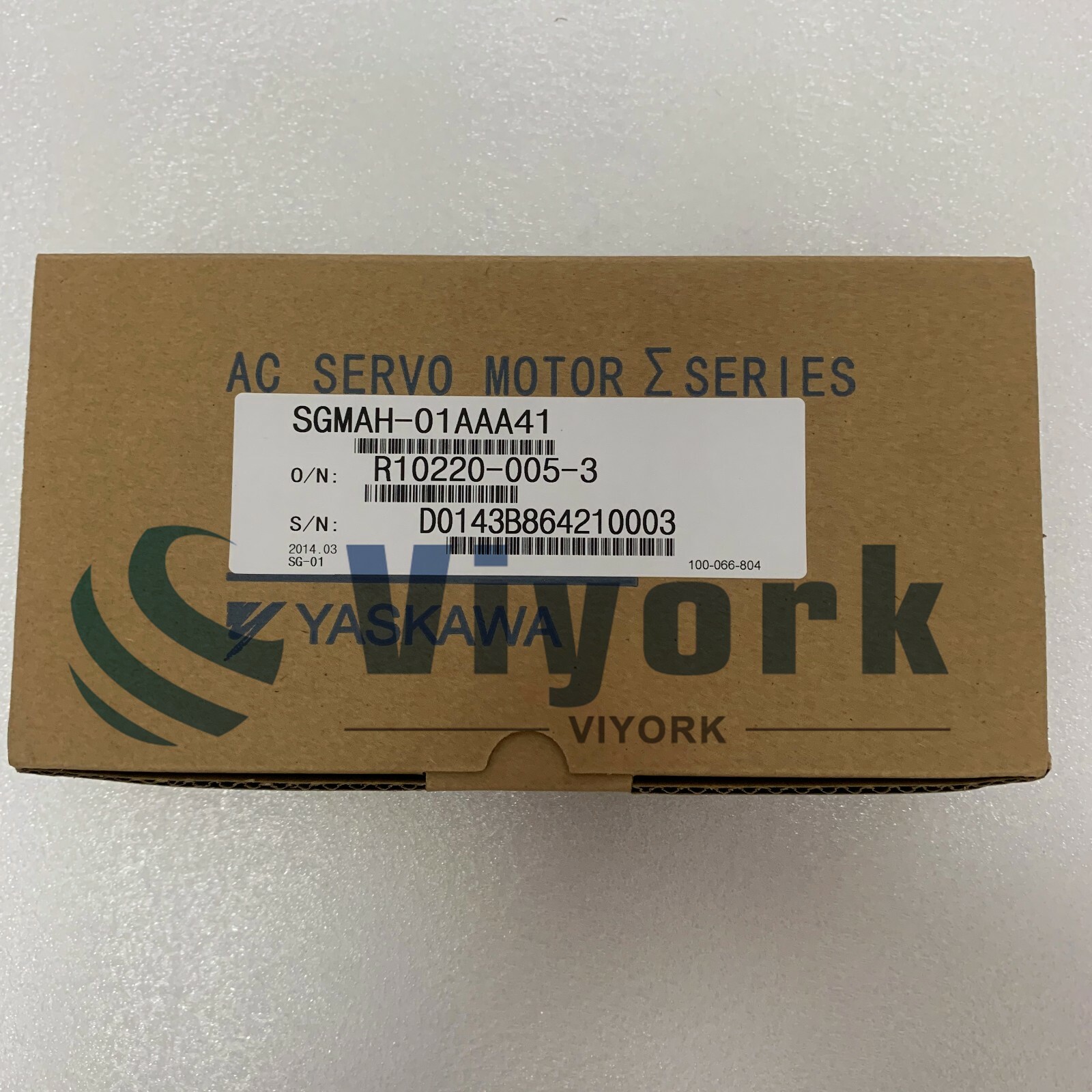 Yaskawa SGMAH-01AAA41 AC SERVO MOTOR 3000RPM 0.91A 100W 200V 0.318N.m NEW