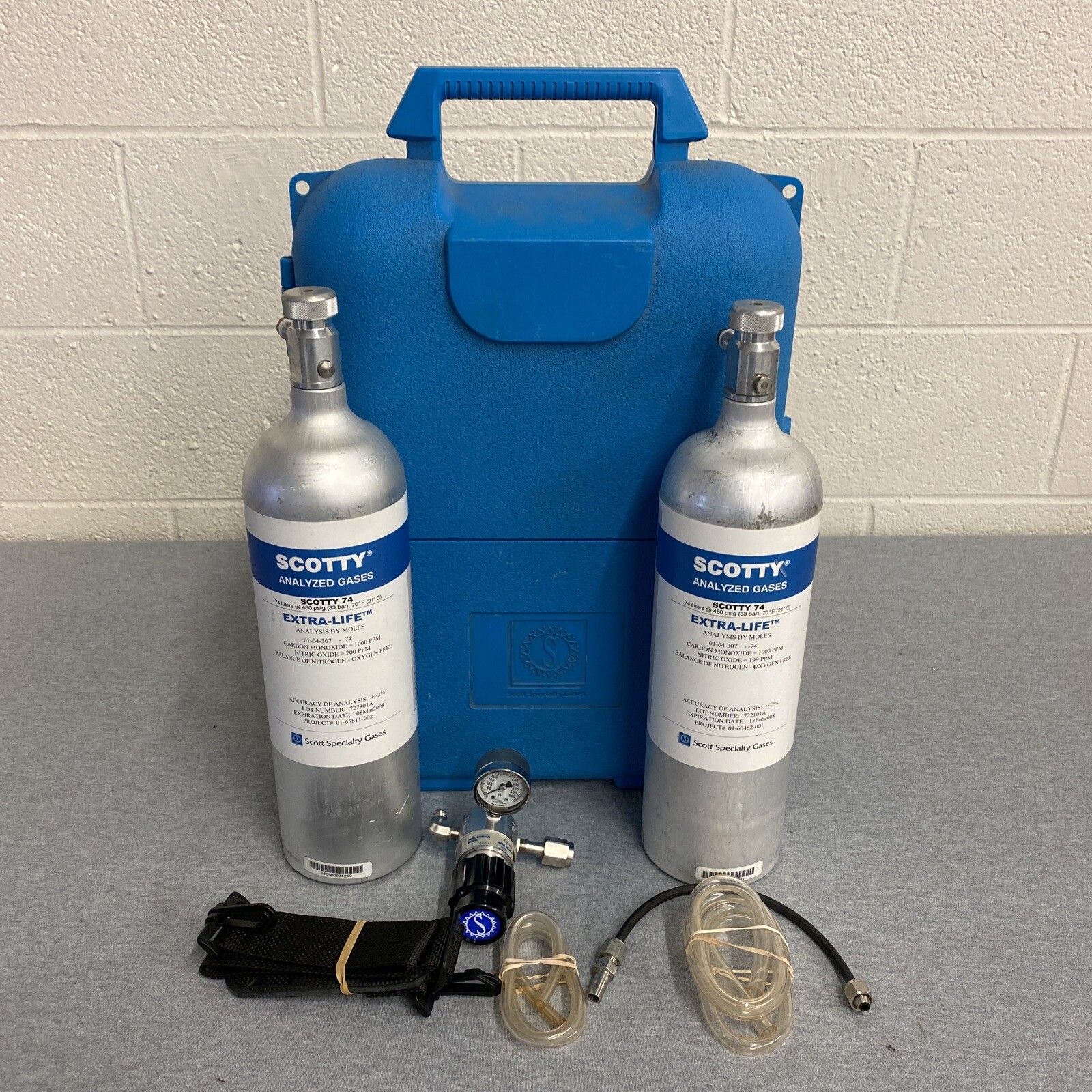 Scott Specialty Gases Scotty 74 Cylinder Kit W/ 600psi Regulator