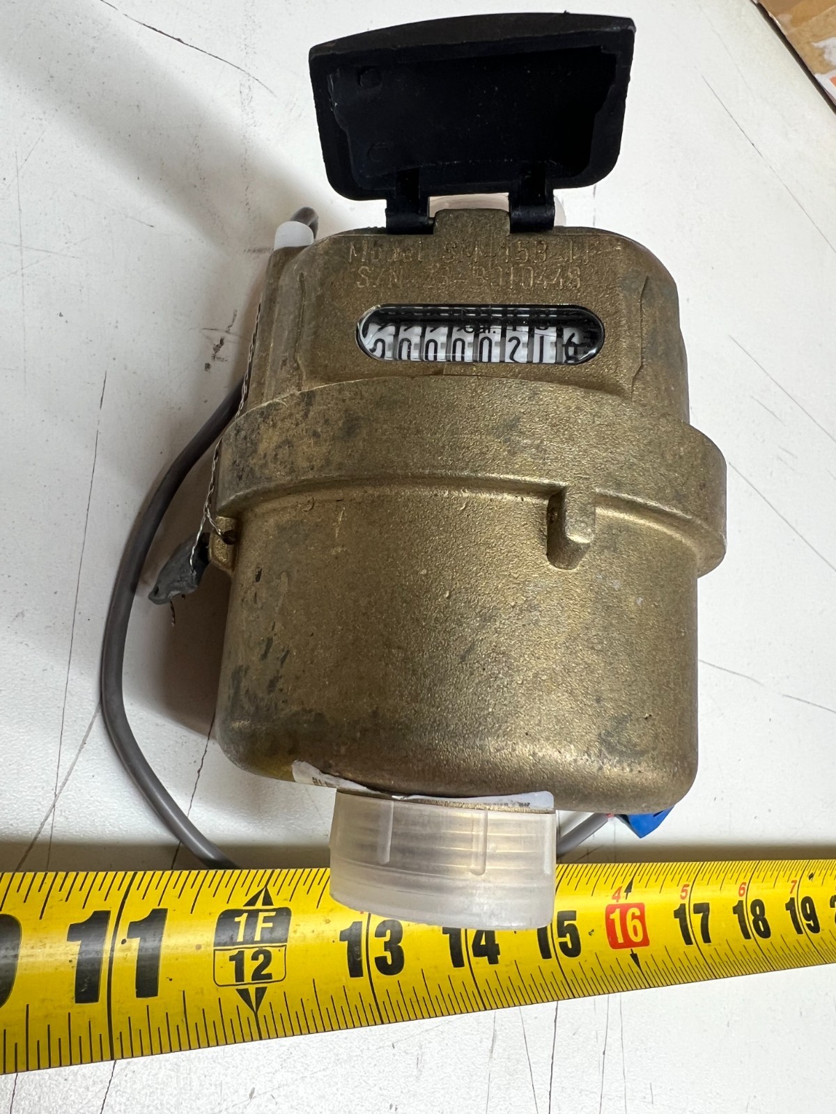 3/4″ MTW Bronze SM15B LF Lead Free Water Meter 1 Pulse/5 Gallon 120°F 150 Psi