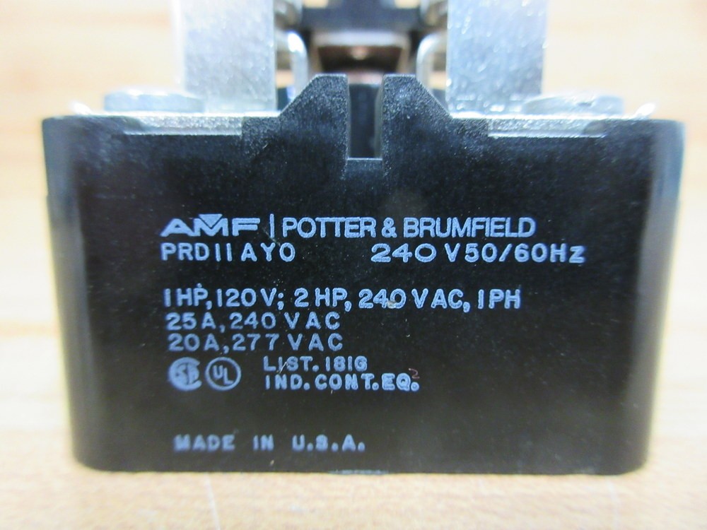AMF Potter & Brumfield PRD11AYO-240 Relay PRD11AY0-240