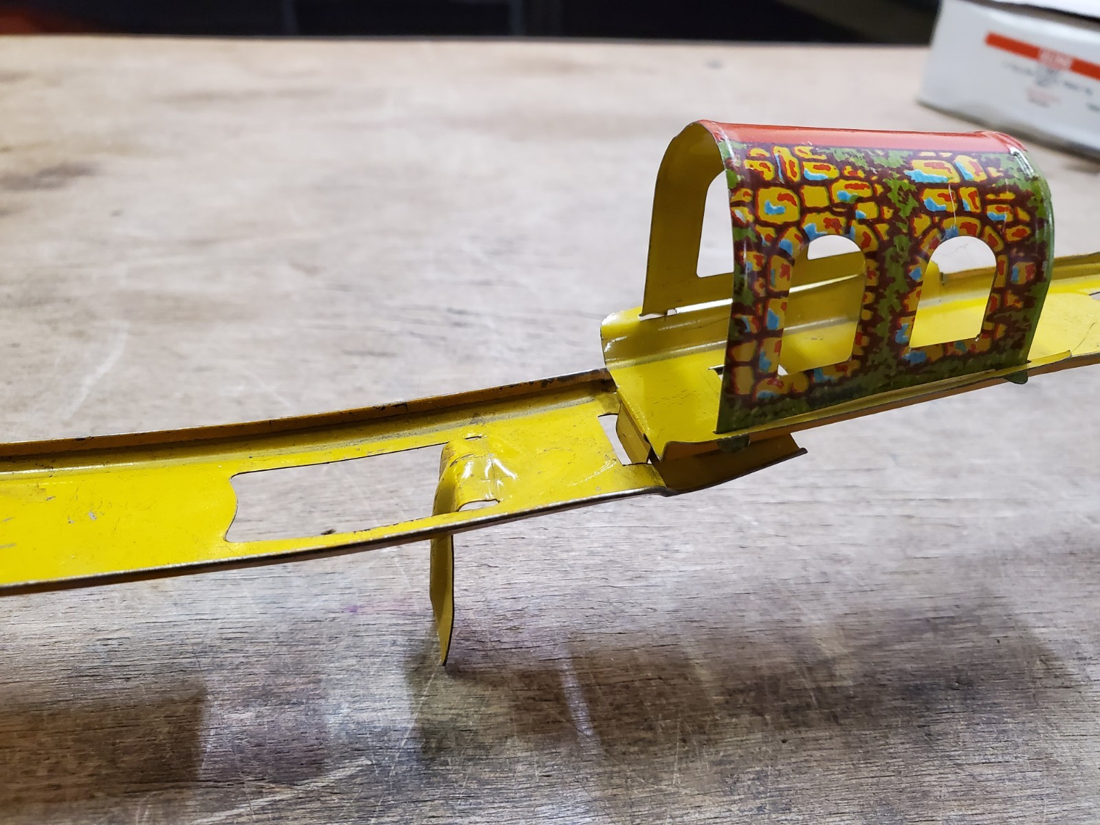 Vintage 1930s Unique Art Capitol Hill Racer Wind-Up Tin Litho Toy for Parts