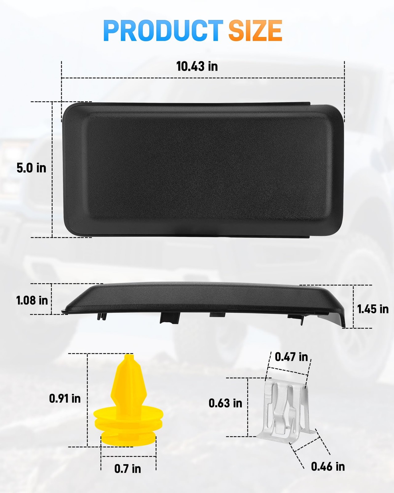 F150 Front Bumper Guard Pad Cover Compatible with Ford F-150 2018 2019 2020, …