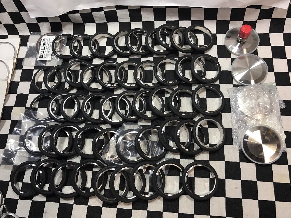 MDC VACUUM NW40 Blank Cap, NW40 to 1/4″, CENTERING RING, BIG LOT #136AF