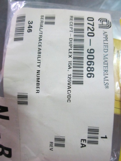 Applied Materials 0720-90686 BROWN Spec Grade Duplex 15A 125VA