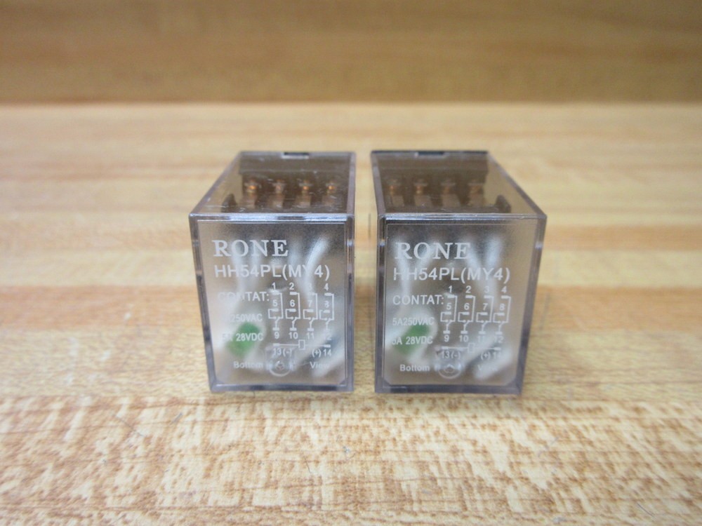 Rone HH54PL-24V DC Relay HH54PL-24VDC (MY4)