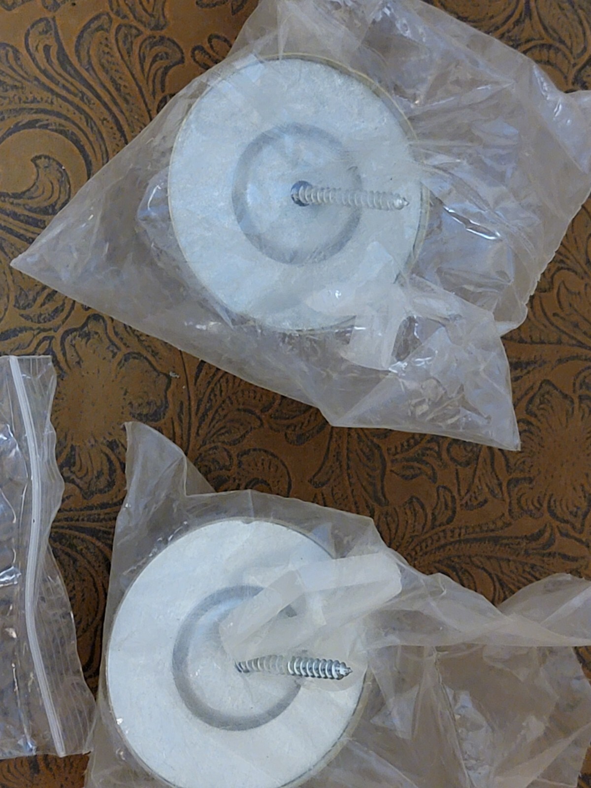 3 Pack ROCKWOOD 409 US3 Concave Door Stop Wall Mount Bright Brass Lot# 13 READ ზ